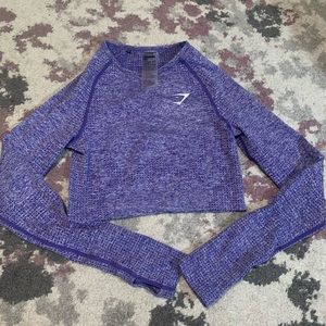 Purple gymshark crop top